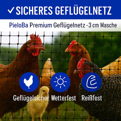 Geflügelzaun pieloba 20m - geflügelzaun, 1,20m