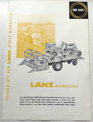 Lanz mähdrescher 260 s - mähdrescher,